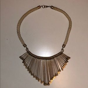 Gold rope costume necklace
